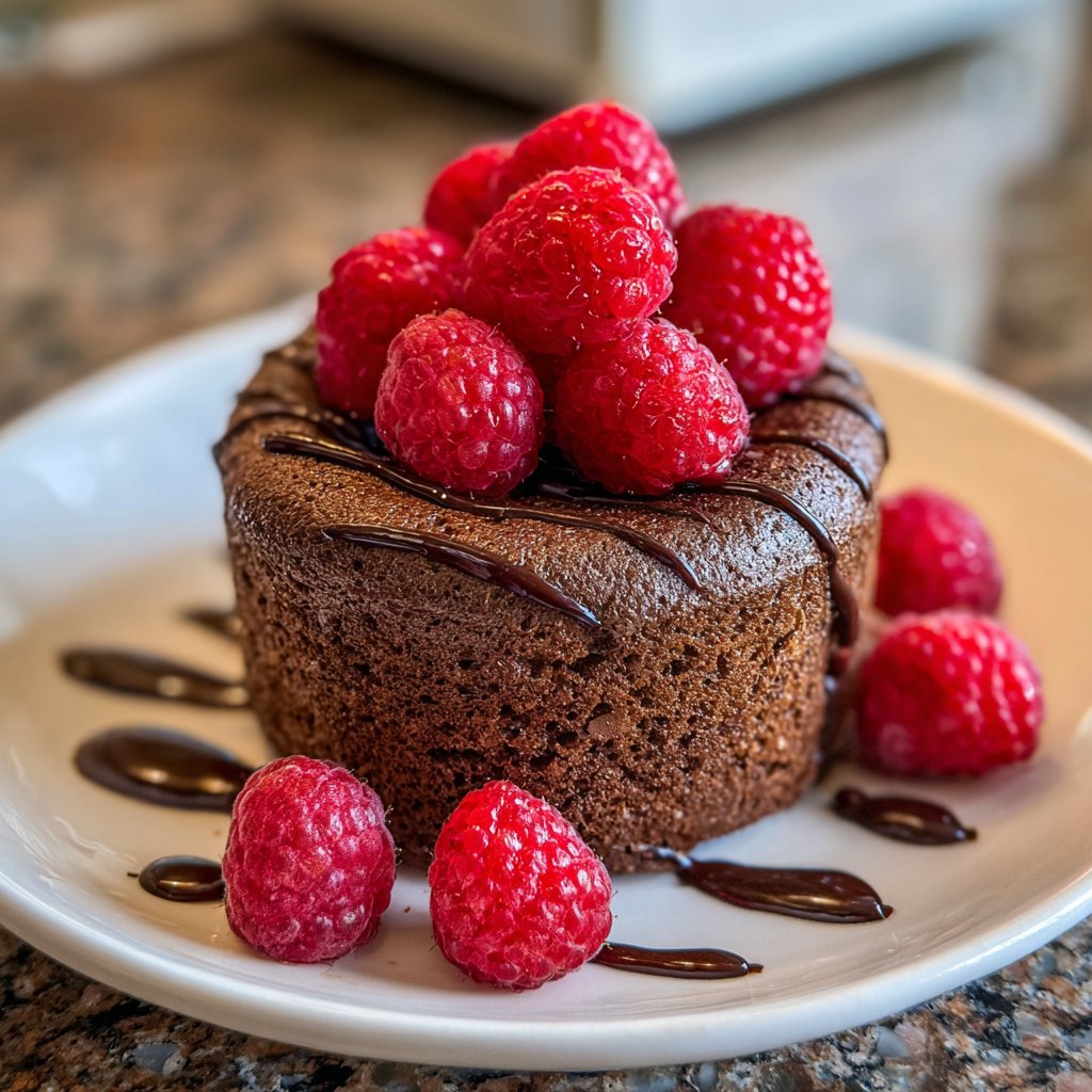 Chocolate Raspberry Soufflé
