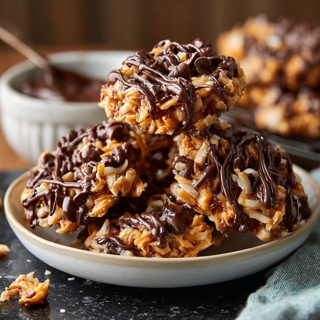 Chocolate Coconut Peanut Clusters
