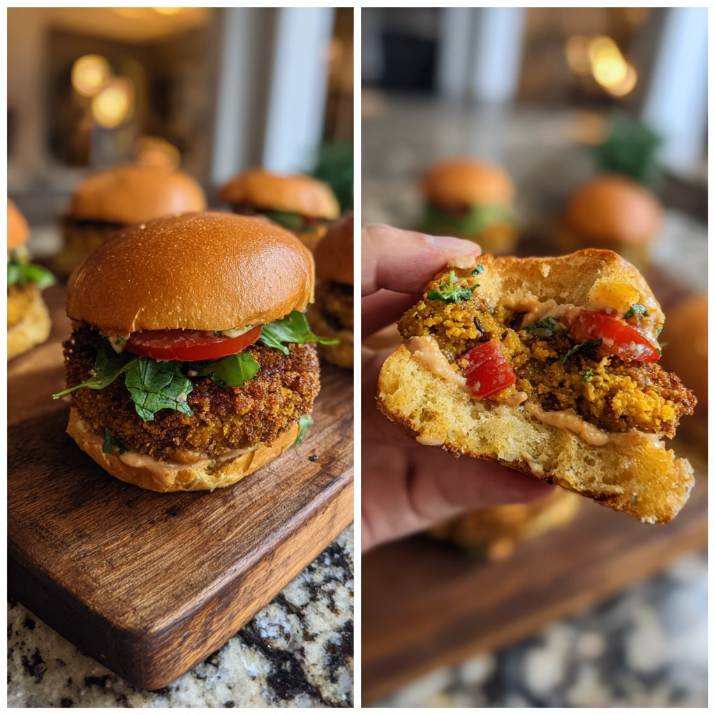 Easy Slider Crispy Chickpea Sliders