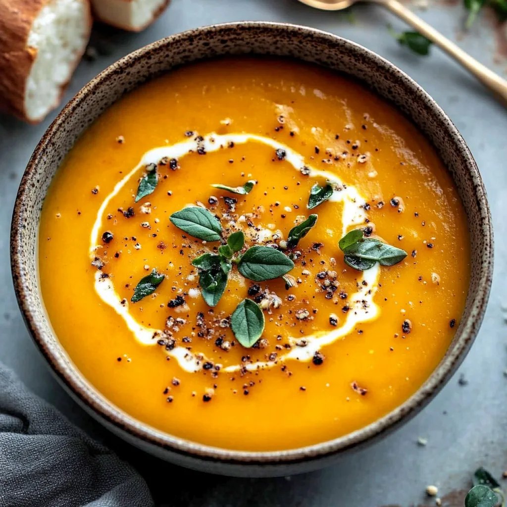 Spicy Butternut Squash Sweet Potato Soup