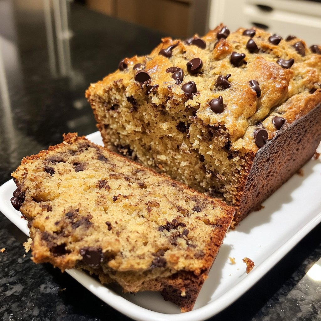 Banana Bread with Mini Chocolate Chips Recipe