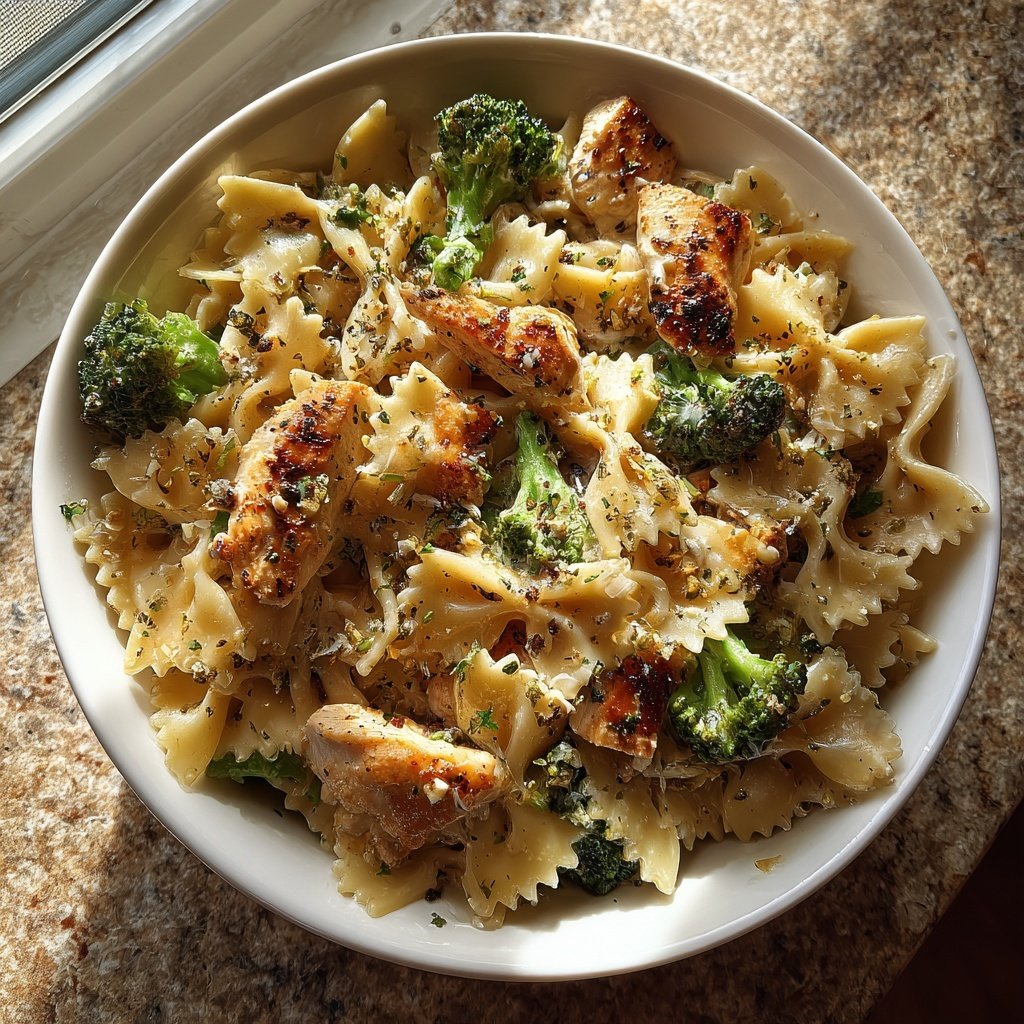 Bow Tie Pasta With Chicken And Broccoli
