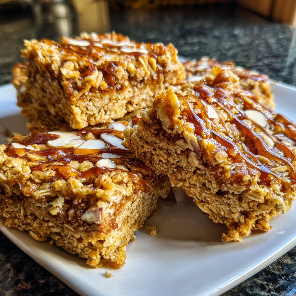 Vanilla Almond Oat Breakfast Squares