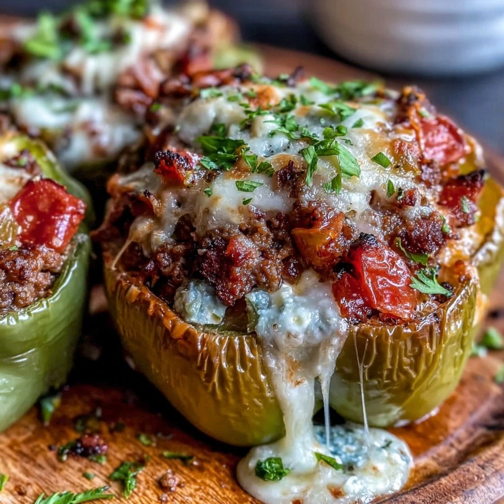 Ground Beef Stuffed Bell Peppers