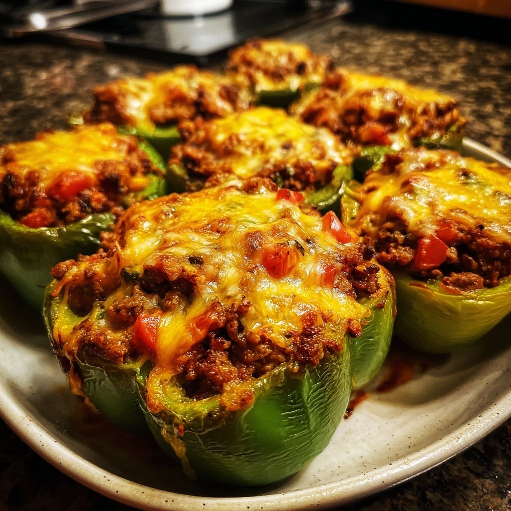 Super Bowl Party Food Nacho Stuffed Peppers