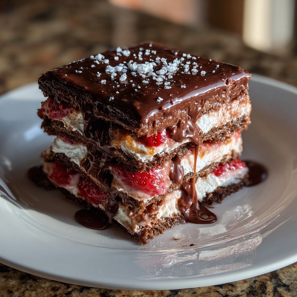 Dubai Chocolate Strawberry Dessert Layers