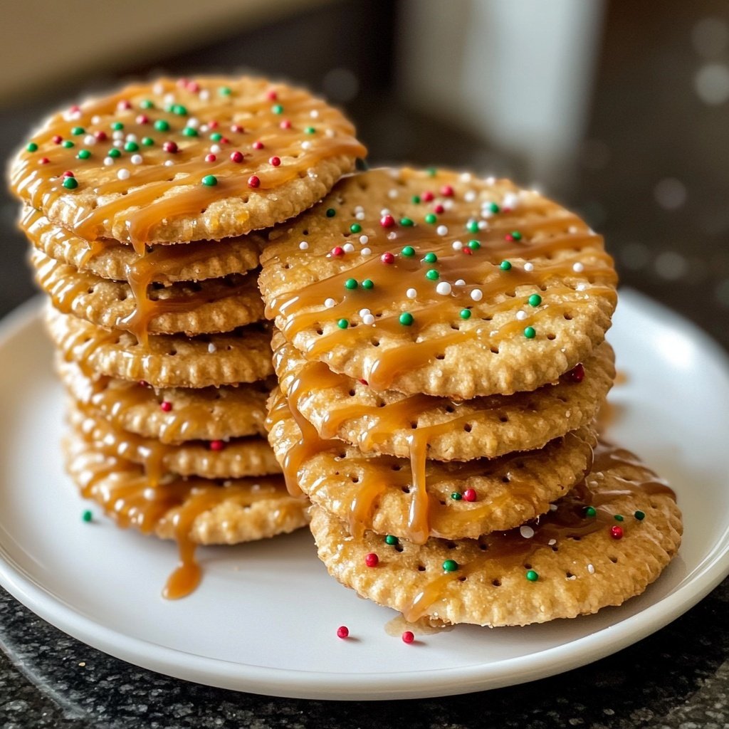 Irresistible Caramel Ritz Cracker Christmas Cookies for Festive Delight