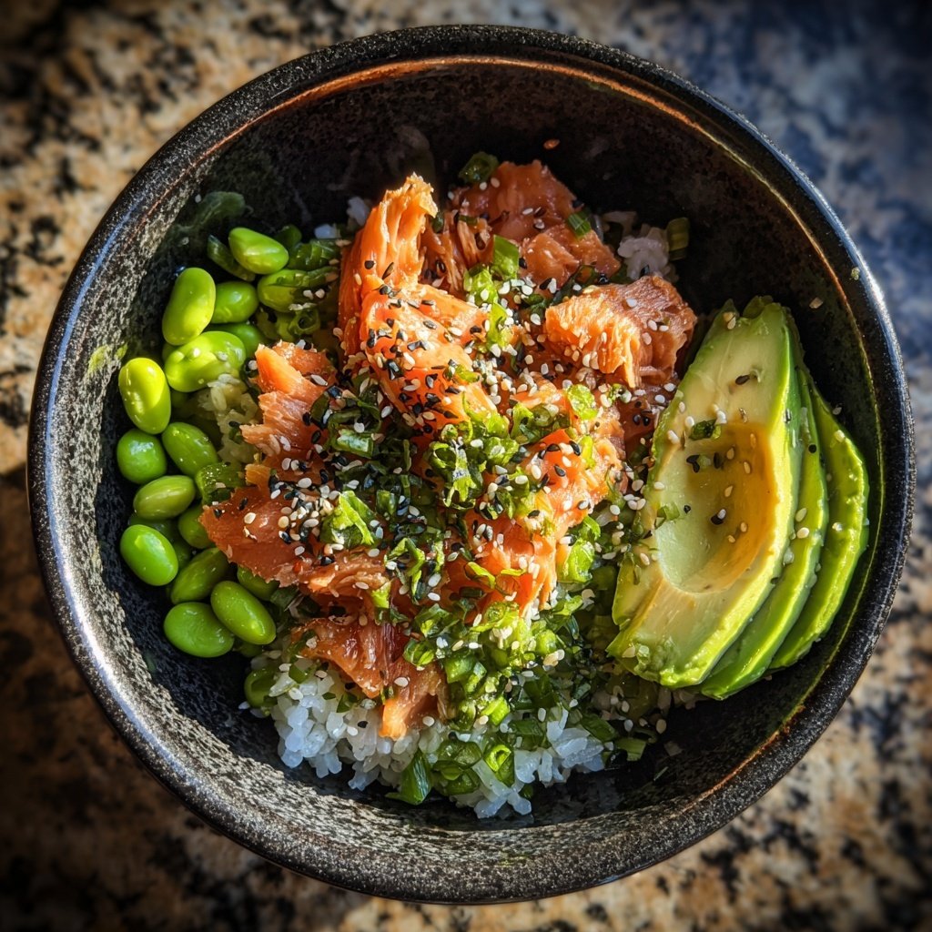 Easy Healthy Salmon Rice Bowl