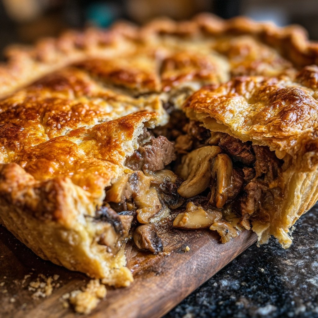 Comfort Food Beef and Mushroom Pot Pie