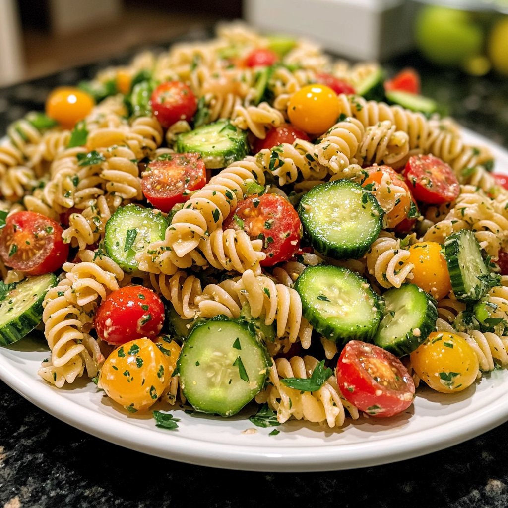 Quick Pasta Salad Lunch for Work