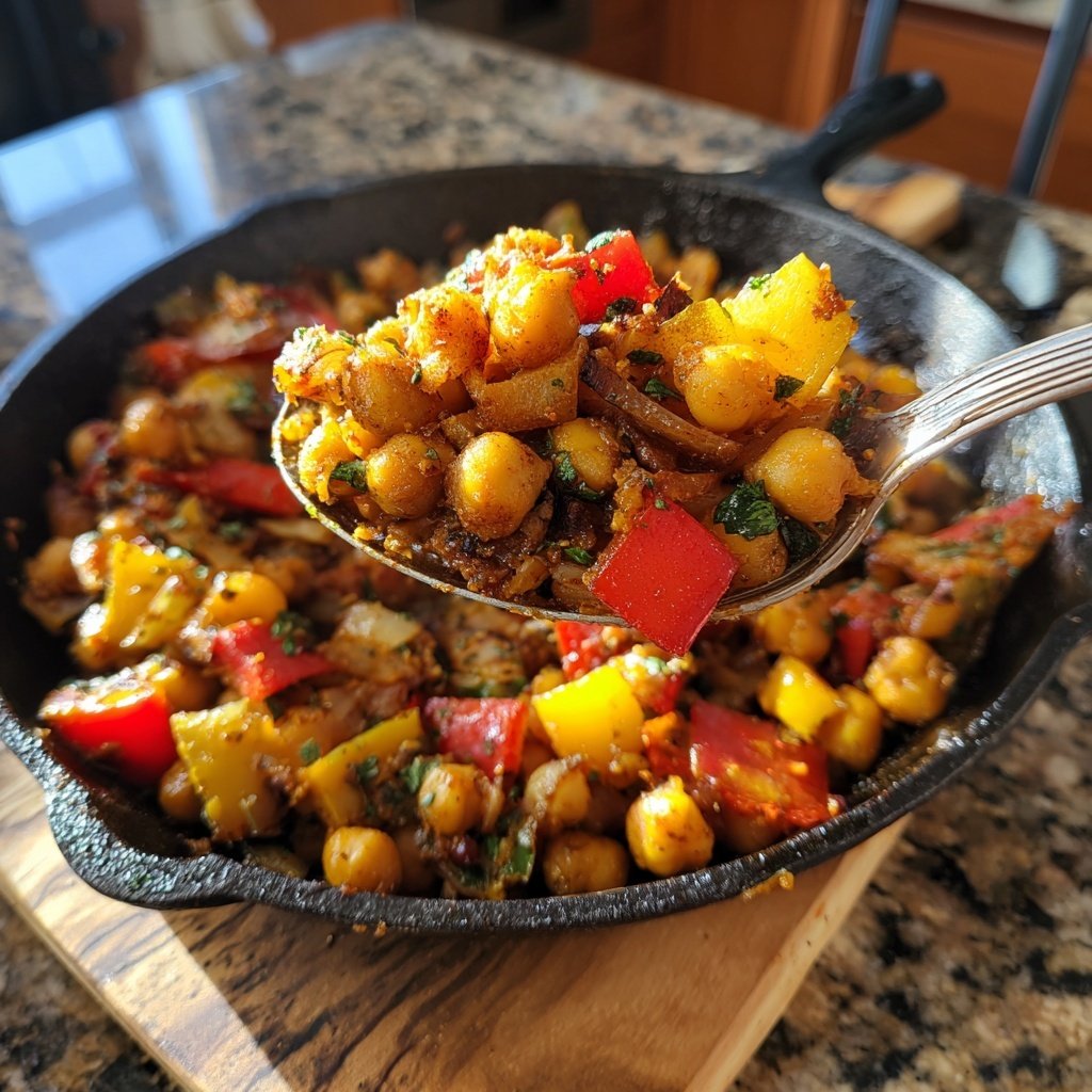 Smoky Chickpea Veggie Hash