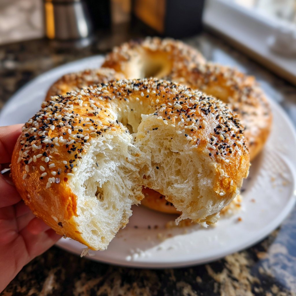 Soft Yogurt Bagels In The Oven
