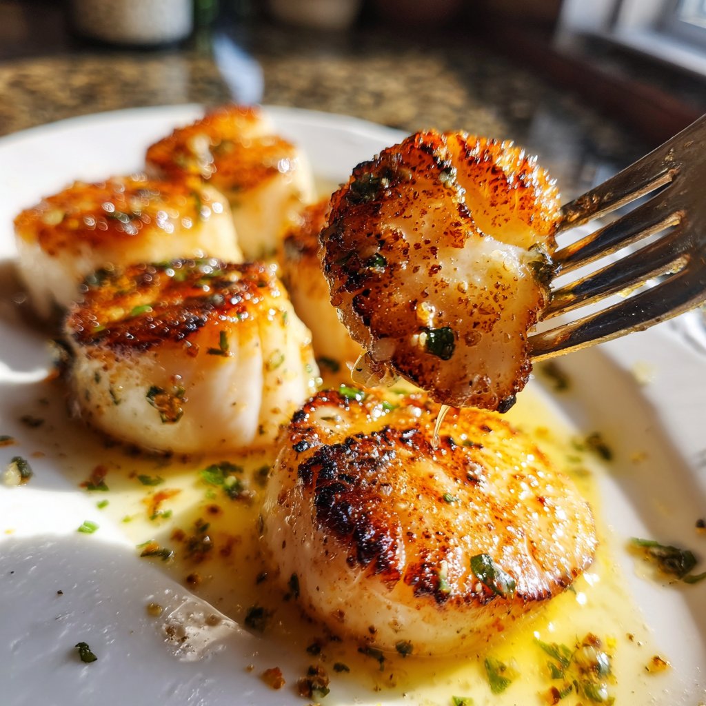 Perfect Pan Seared Scallops