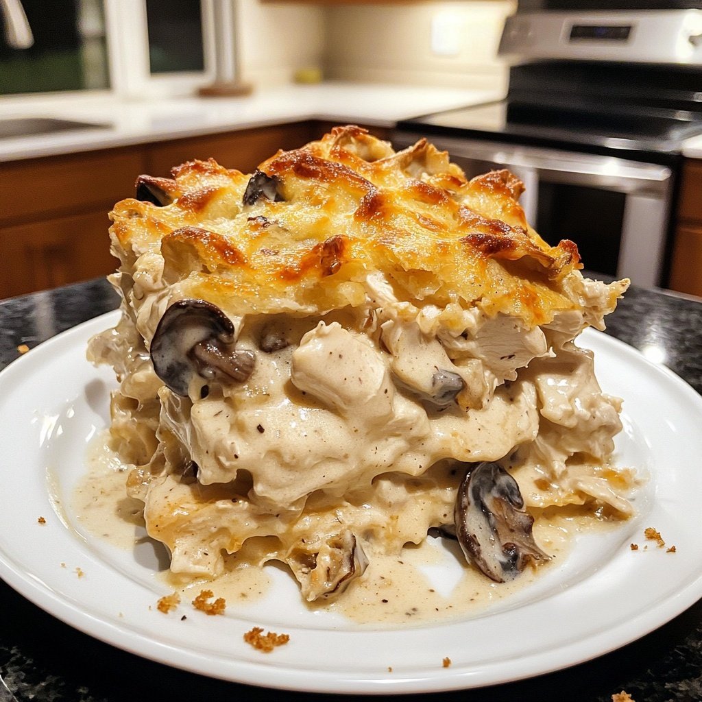 Creamy French Style Chicken Casserole a la Normande