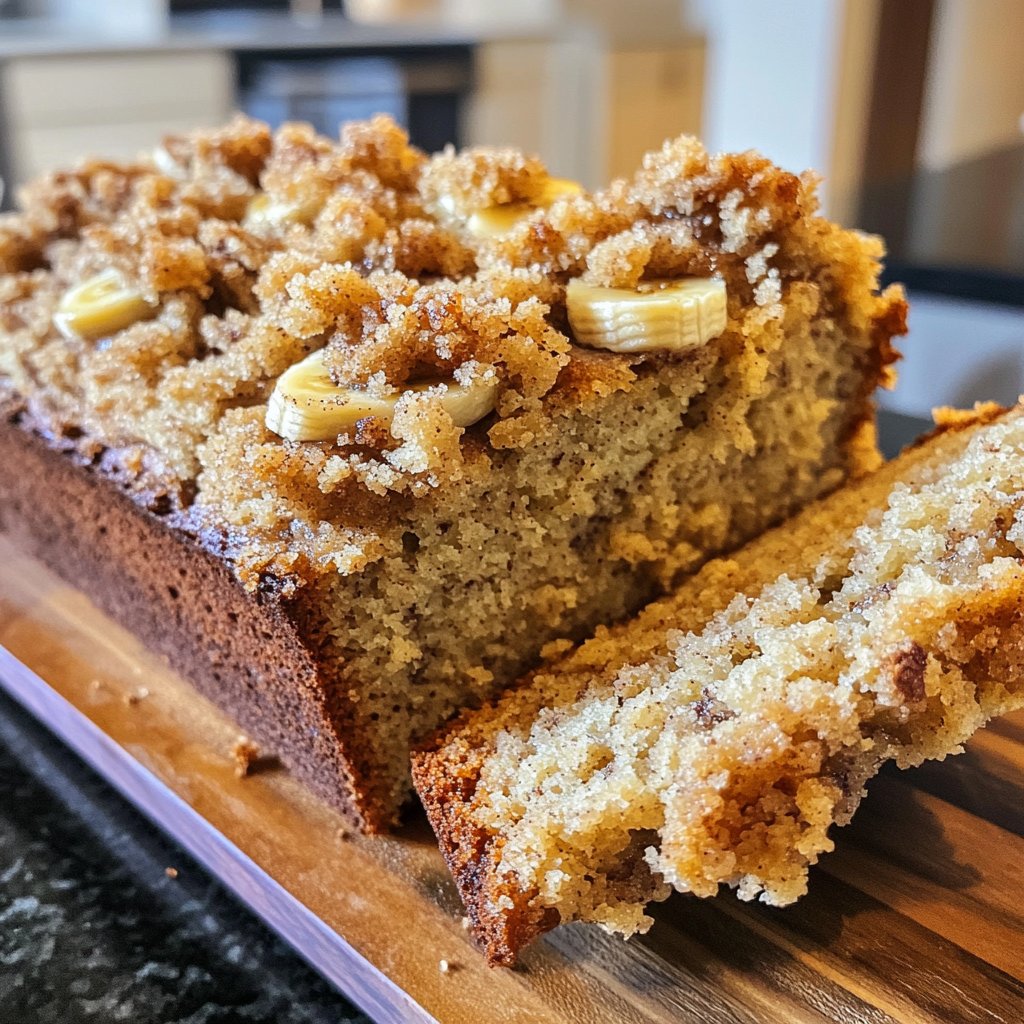 Banana Bread with Brown Sugar Streusel Recipe