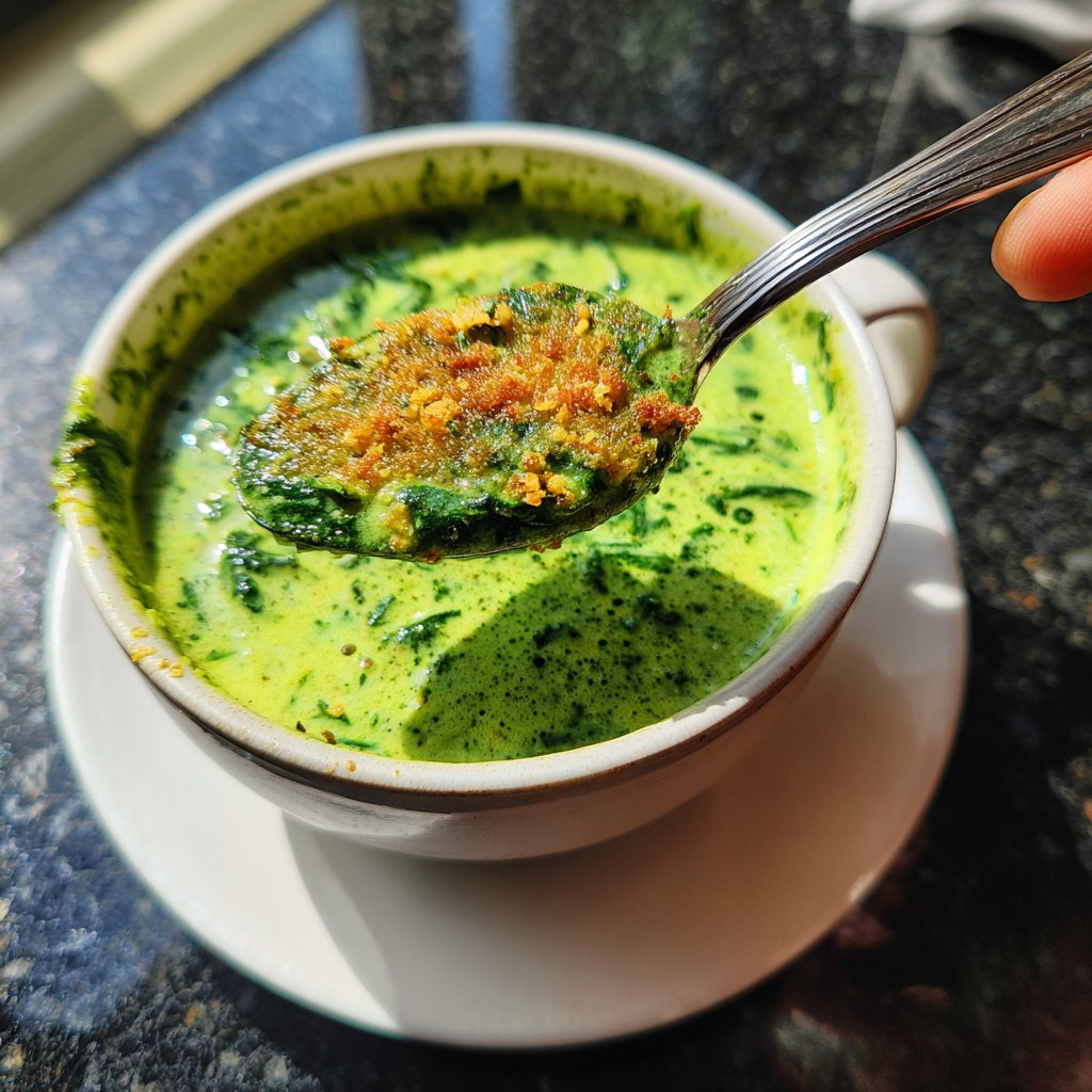 Creamy Lemon Spinach Soup