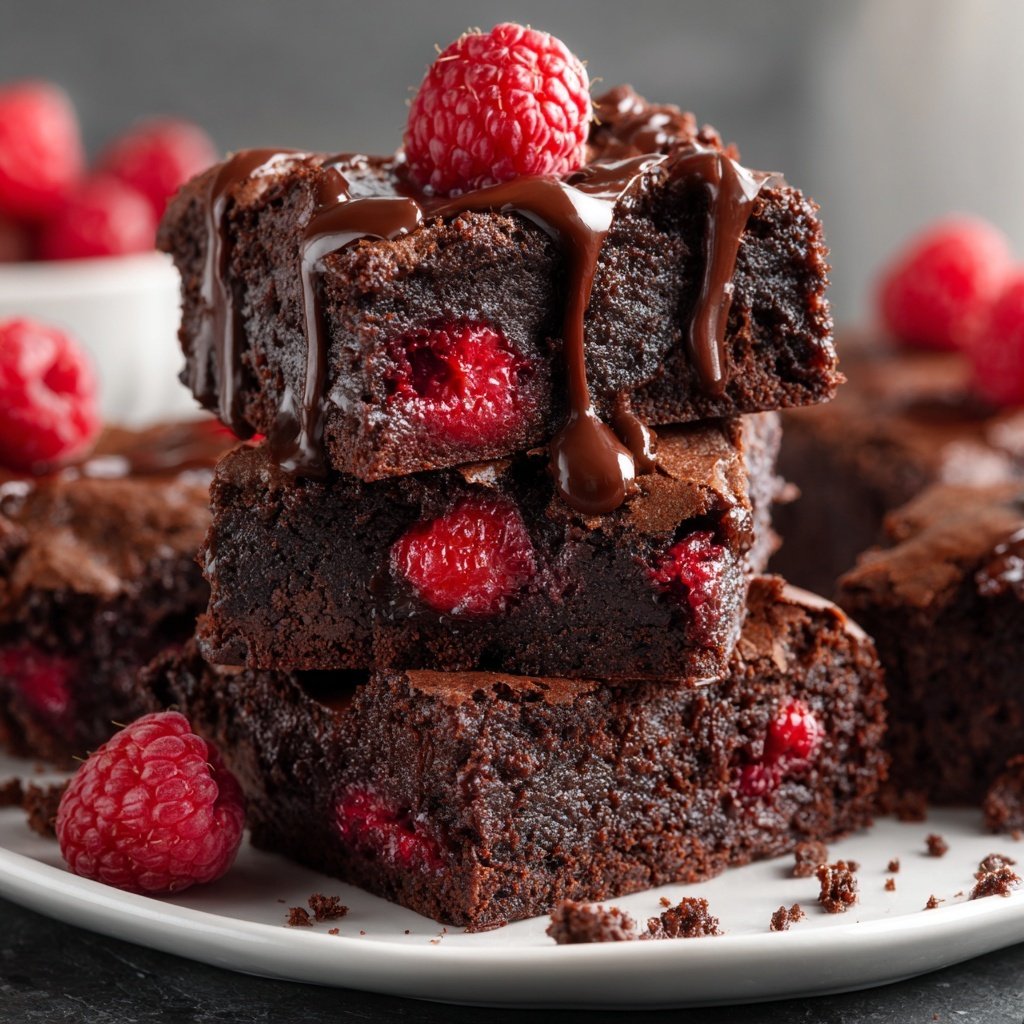 Chocolate Raspberry Brownies