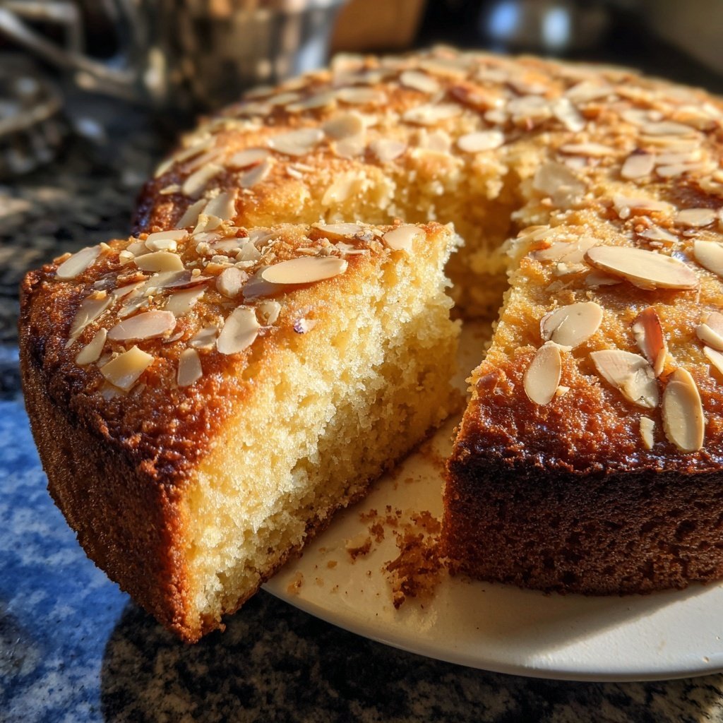 Vanilla Almond Yogurt Cake