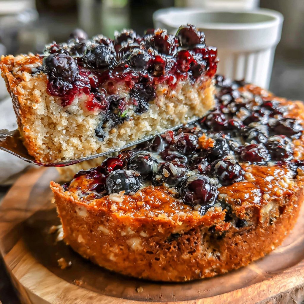 Blueberry Oatmeal Breakfast Bake