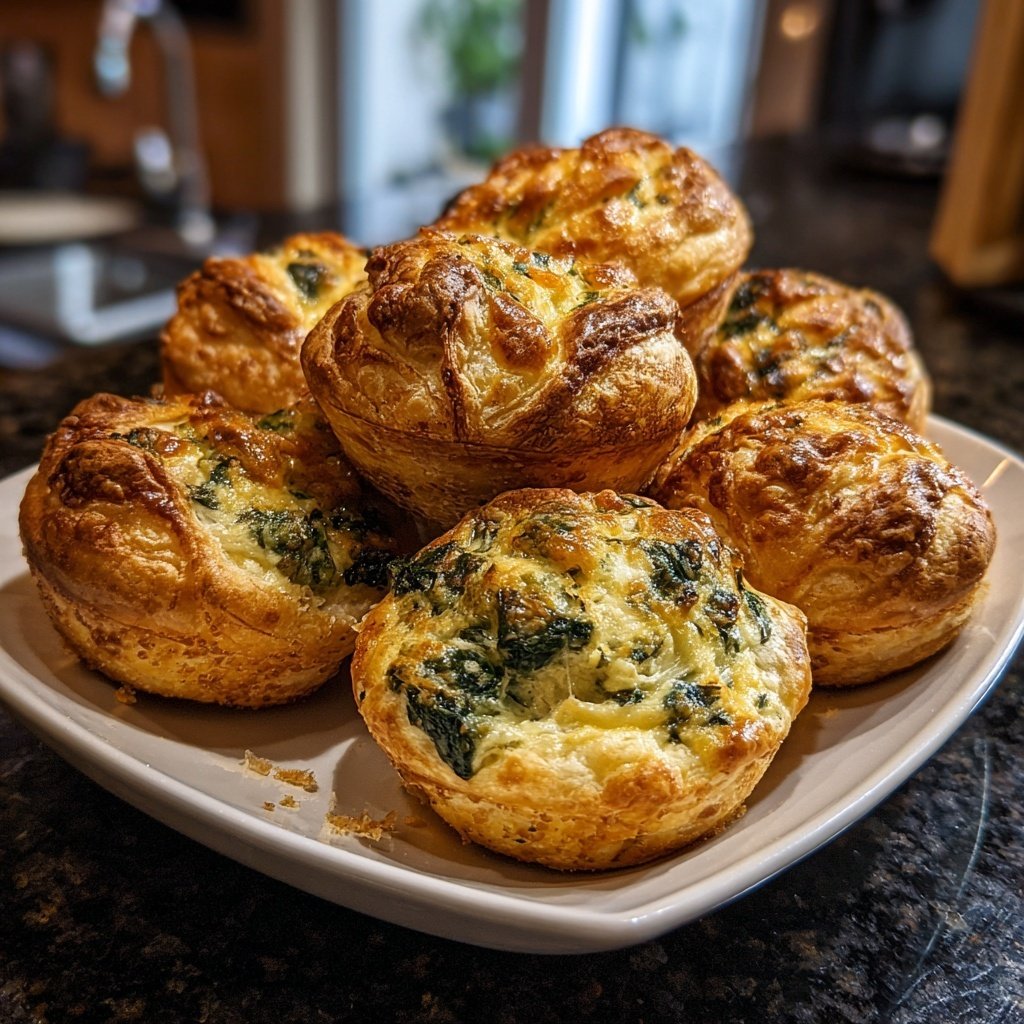 Super Bowl Party Food Spinach Cheese Puffs