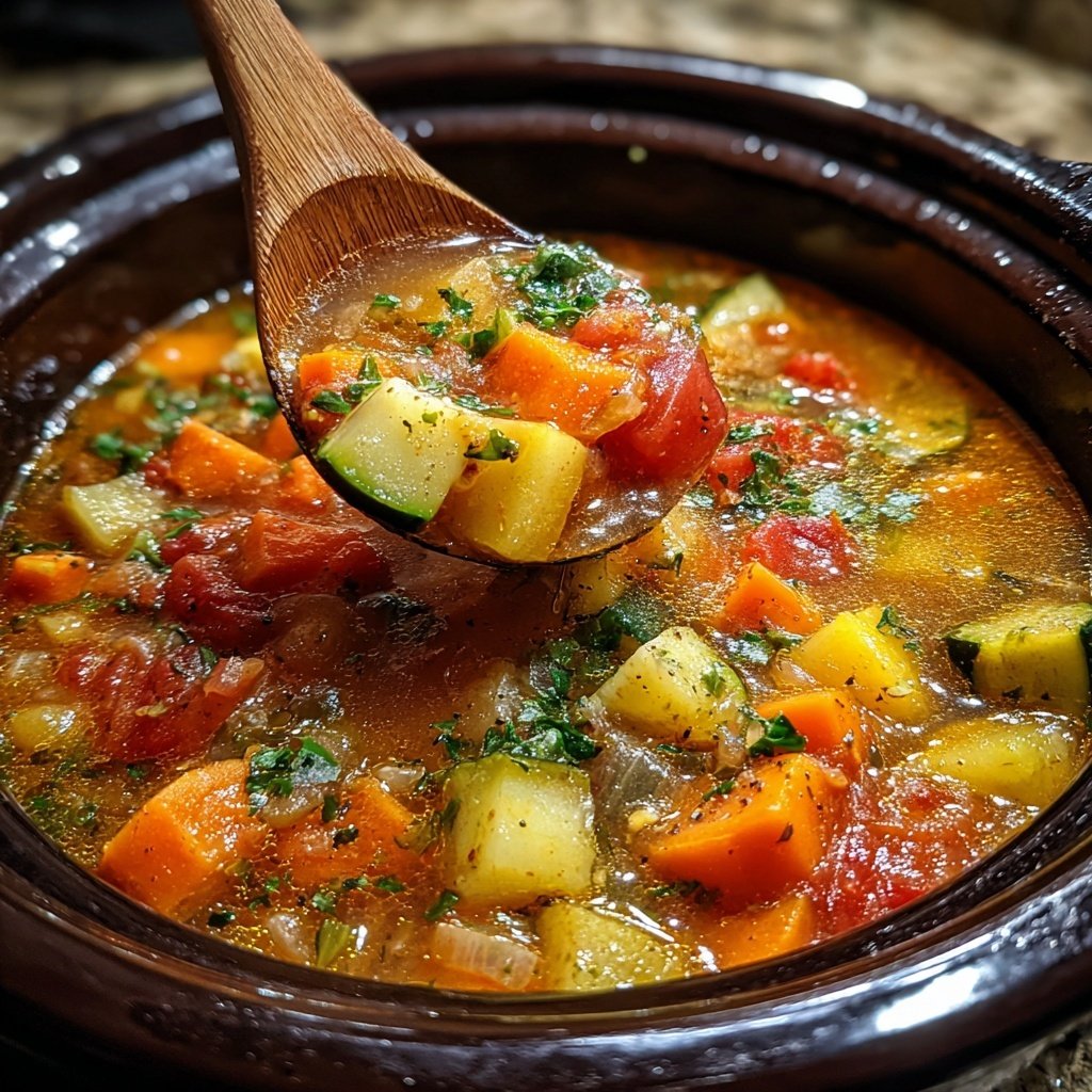 Healthy Crockpot Italian Vegetable Stew