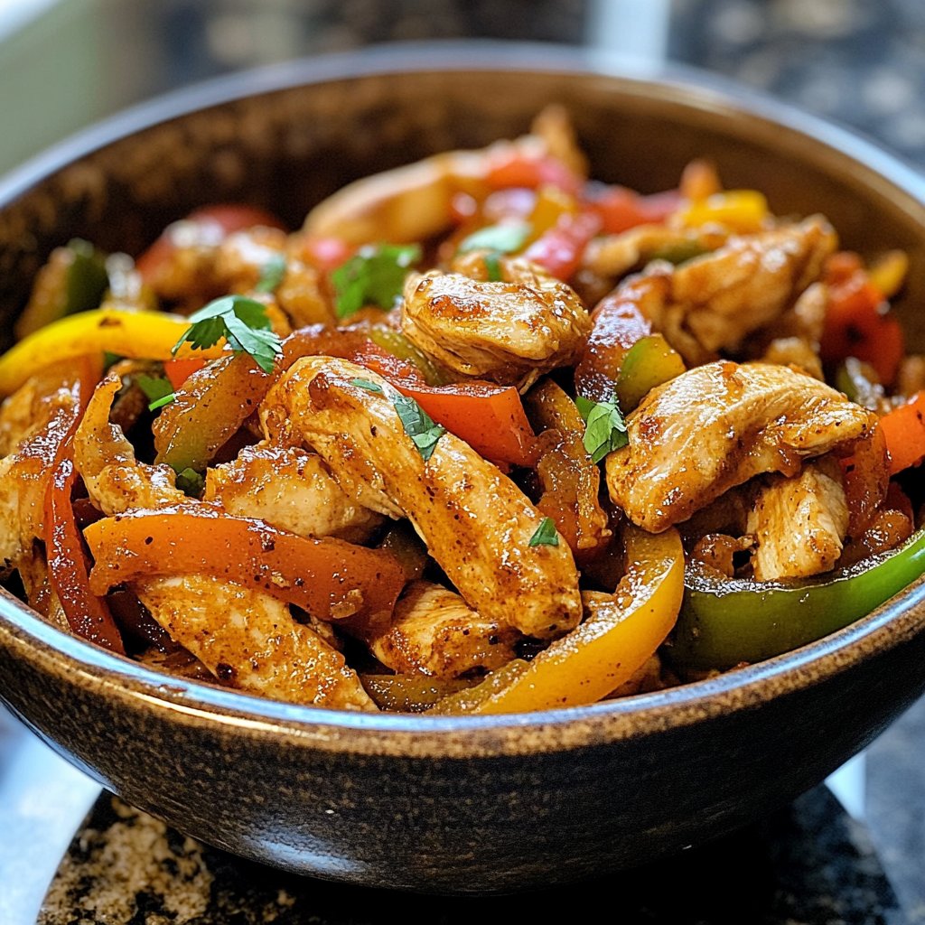 Cozy Crockpot Chicken Fajitas