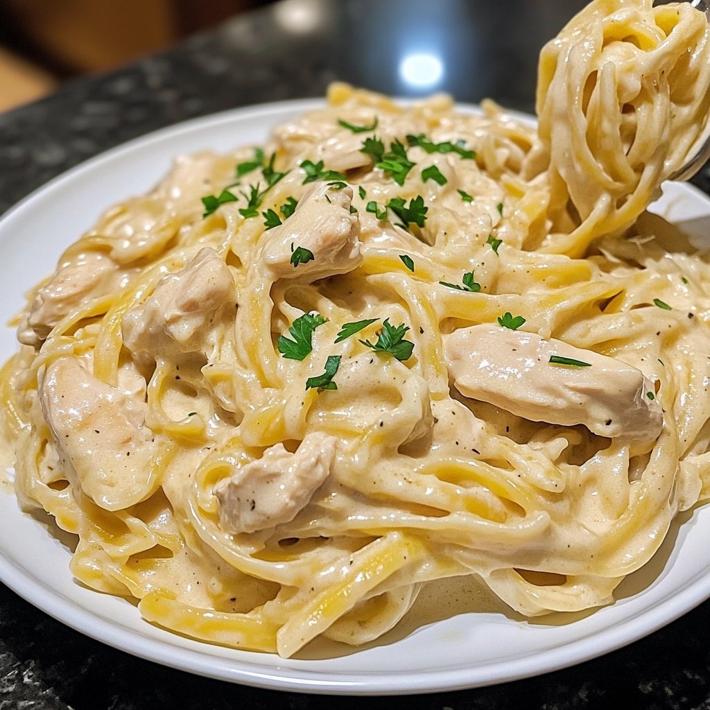 Cozy Crockpot Chicken Alfredo