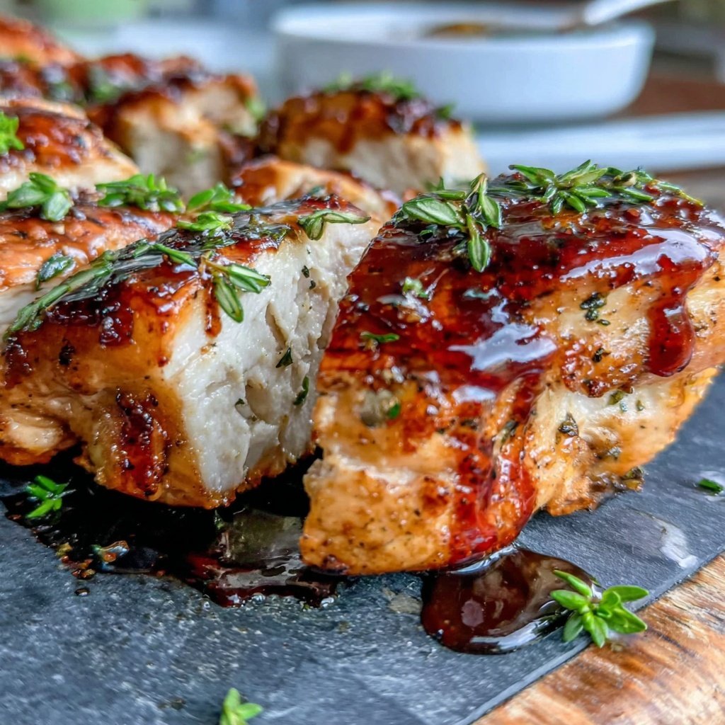 Healthy Chicken With Balsamic Glaze