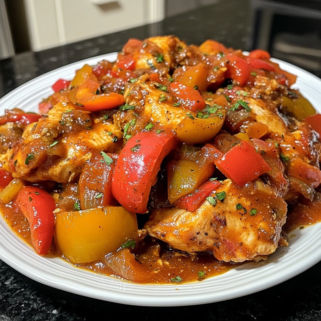 Cozy Crockpot Chicken Cacciatore