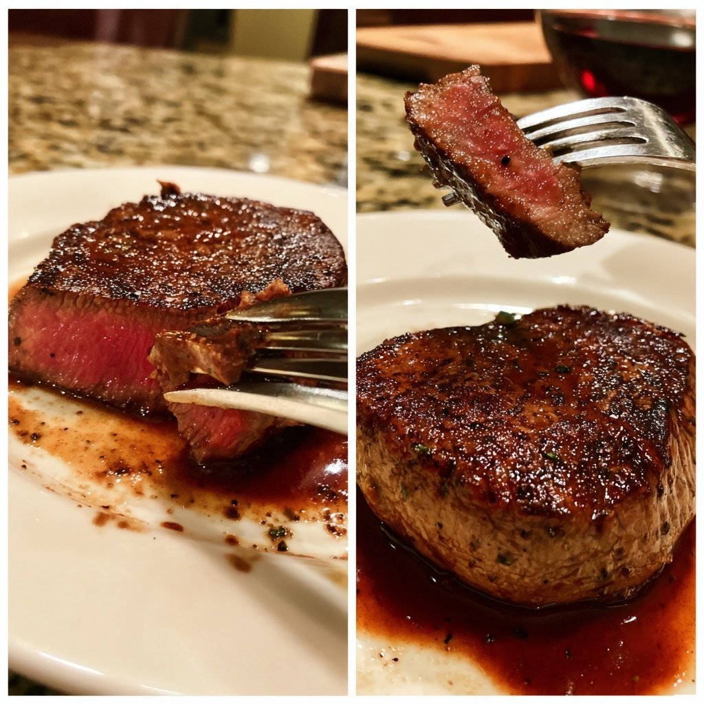 Romantic Filet Mignon with Red Wine Sauce