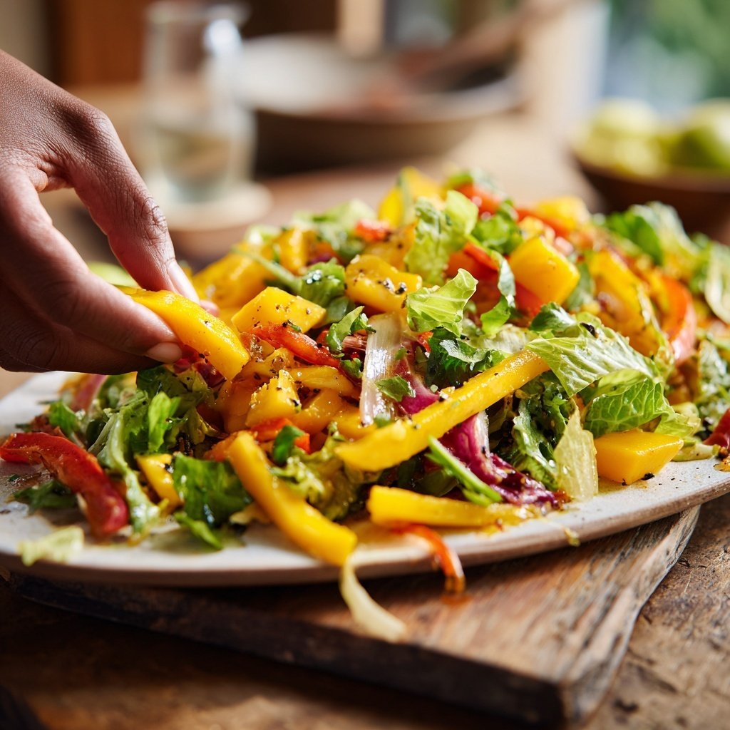 Jamaican Mango Vegetable Salad