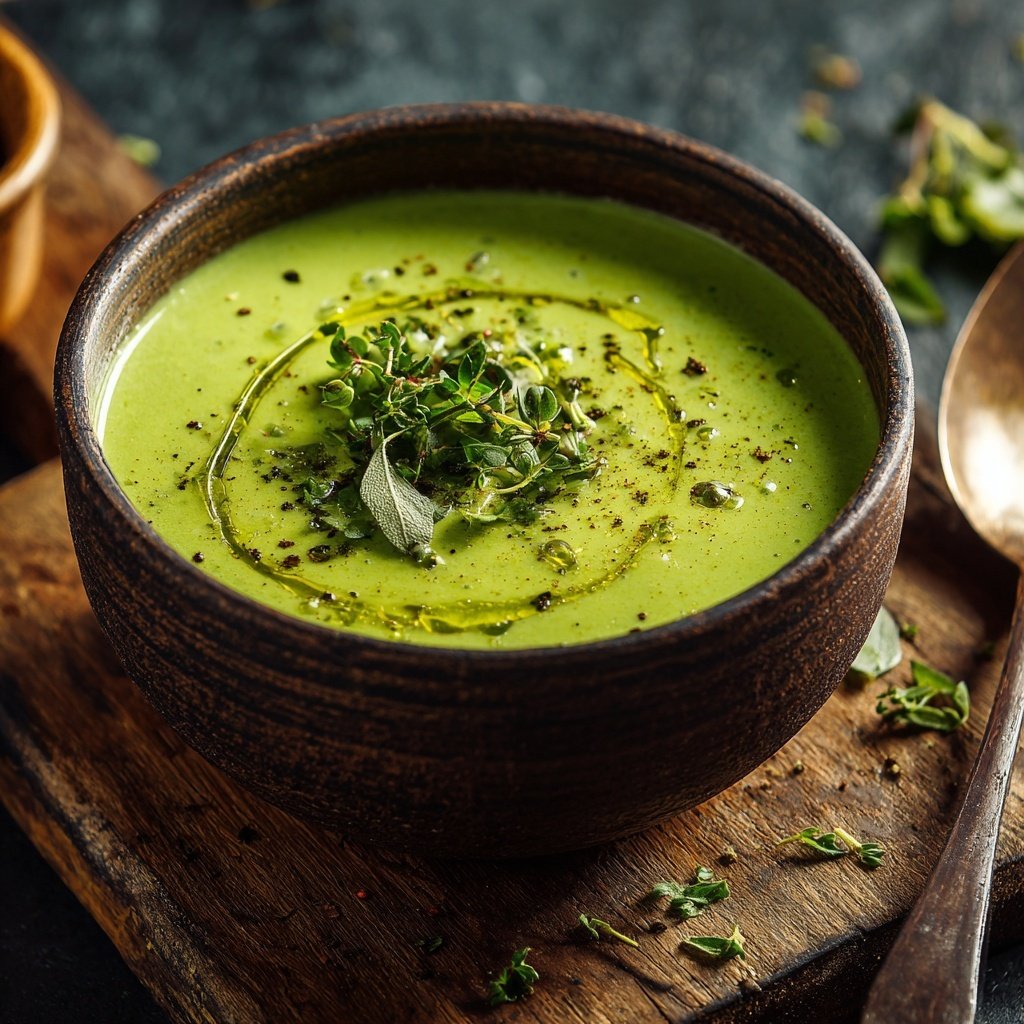 Creamy Lemon Spinach Soup