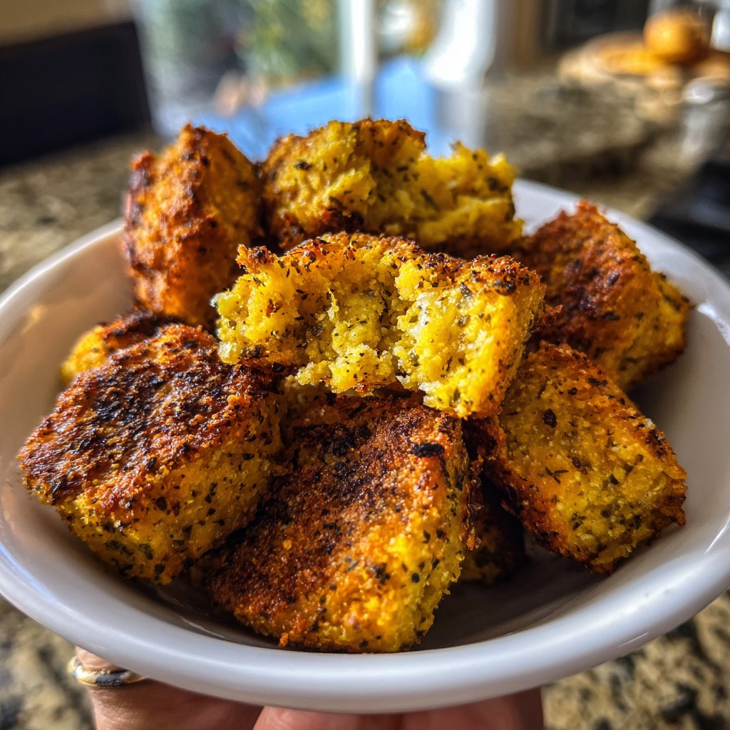 Crispy Chickpea Flatbread Bites